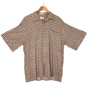 Pierre Cardin Geometric Pattern Mens Short Sleeve Shirt